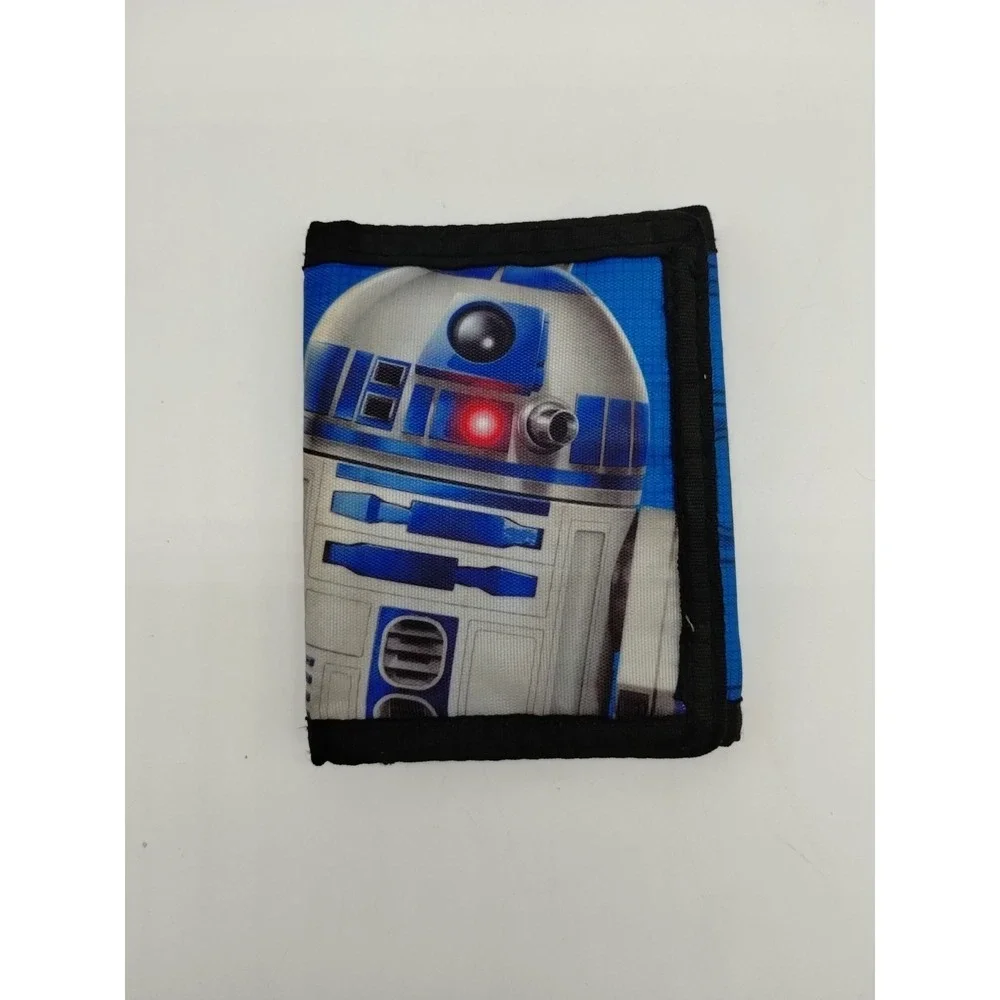 Star Wars R2-D2 Soft Wallet Billfold Hook & Loop Trifold Great Condition